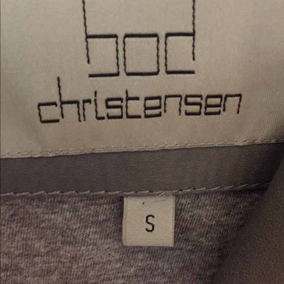 Bod Christensen Gray Leather Jacket size Small - Picture 3 of 8